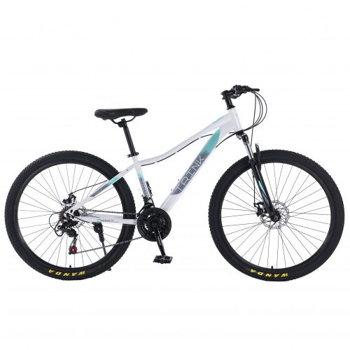 Bicicleta dama MTB, Trink B062-White, Cadru 17", alb, 21 Viteze, Roti de 26", frana de disc, hardtail