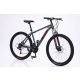 Bicicletă mountainbike cu furcă telescopică RUSH 26" gri/roșu B126-GR
