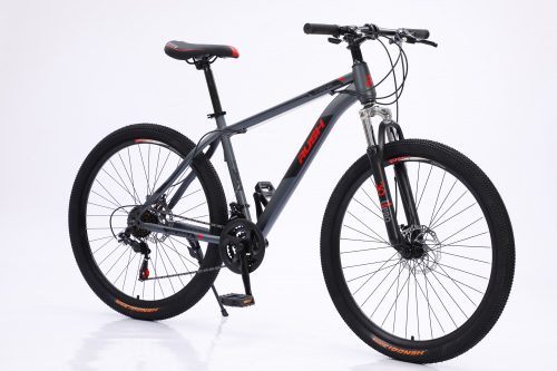 Bicicleta MTB Frana de disc gri/rosu B127-GR
