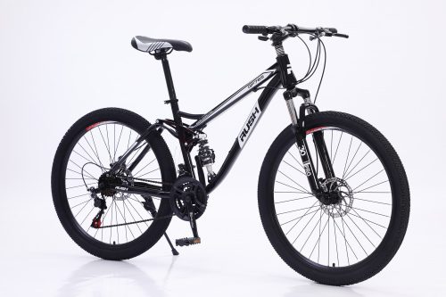 MTB B159-Black Bicicleta cu frana de disc cu cadru telescopic, negru