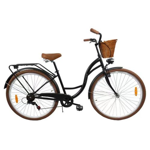 Bicicleta dama City Cruiser, Jasmine B204-black, Roti de 28", Schimbator Shimano, cadru dama