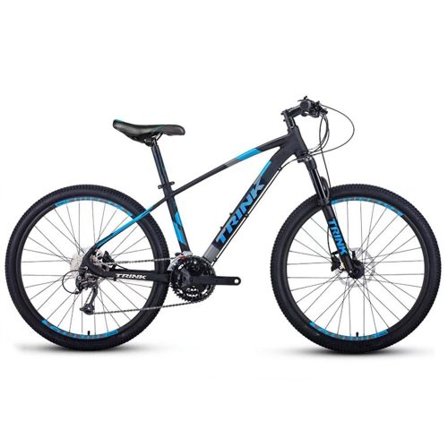 Bicicleta MTB, Trink B212-B 26”, Cadru 17”, negru/albastru, 21 Viteze, Pedale MTB, Suspensie cu Arc, Frana de disc