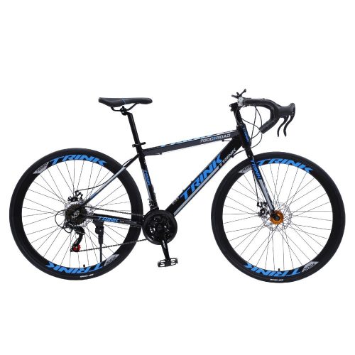 Bicicleta de sosea, Trink B214-B, 55 cm, Negru, Roti 700C, cadru aluminiu, Shimano Tourney T2, sport confort