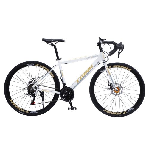 Bicicleta de sosea, Trink B214-W, 55 cm, Alb, Roti 700C, cadru aluminiu, Shimano Tourney T2, sport confort