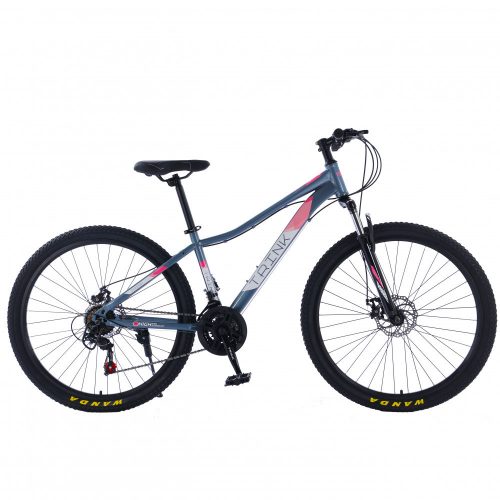 Bicicleta MTB, Trink B219-grey, Cadru 17", gri, Roti de 27.5", frana de disc