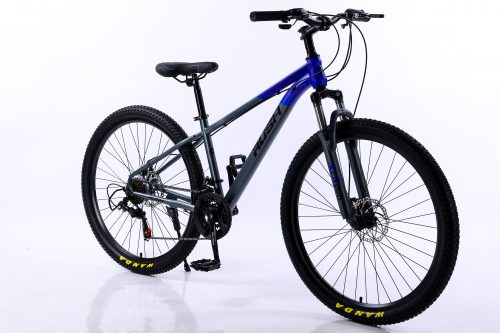 Bicicleta MTB, Rush B222-Blue 27,5", 21 Viteze, Frane Disc fata/spate, cadru hardtail, negru/albastru 