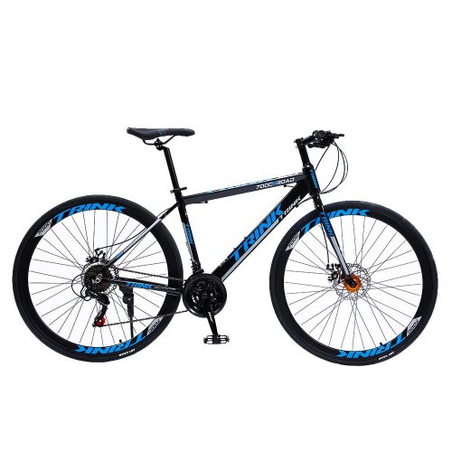 Bicicleta de sosea, Trink B314-B, 55 cm, Negru, Roti 700C, cadru aluminiu, Shimano Tourney T2, sport confort