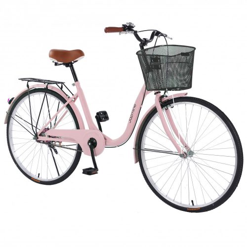 Bicicleta dama de Oras,  Dalma B32-Rosegold, Cadru 17", Roti 26", cadru dama, Portbagaj