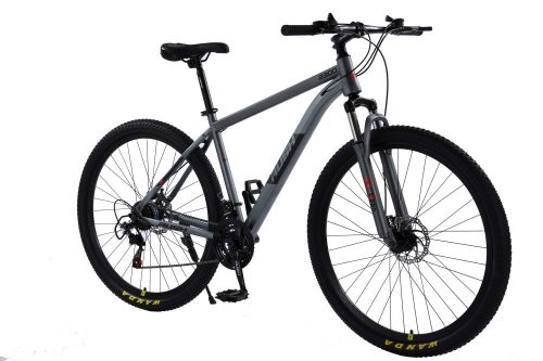 Bicicletă MTB cu suspensie telescopică RUSH 26" cu schimbător Shimano gri-roșu B326-GR