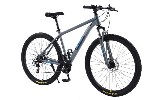 Bicicleta MTB, Rush B327-Blue 27,5", schimbator Shimano, frane disc, cu suspensie PRO, gri/albastru