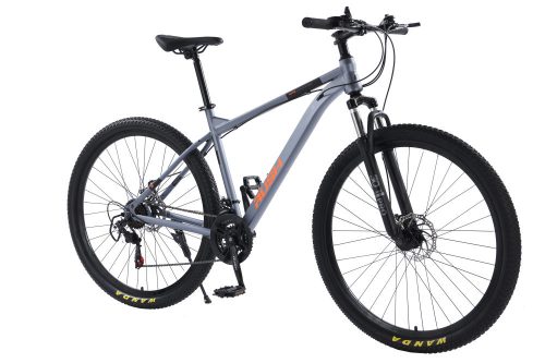 Bicicletă MTB cu furcă telescopică RUSH 26" cu schimbător Shimano, nuanța portocaliu B336-LO