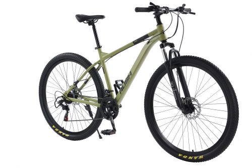 Bicicletă MTB cu suspensie telescopică RUSH 26" cu schimbător Shimano verde B336-MG