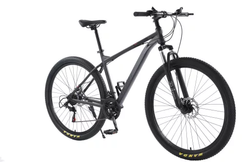 Bicicletă MTB cu furcă telescopică RUSH 29" cu schimbător Shimano gri B339-GB
