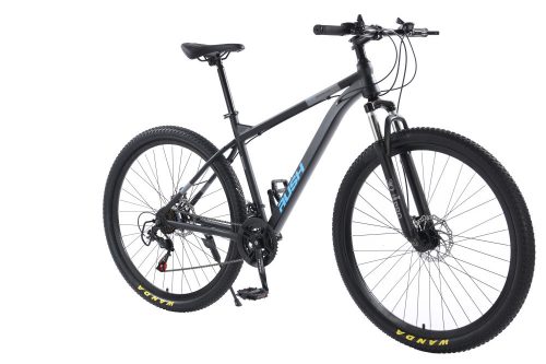 Bicicletă MTB cu furcă telescopică RUSH 29" cu schimbător Shimano albastru B339-LB