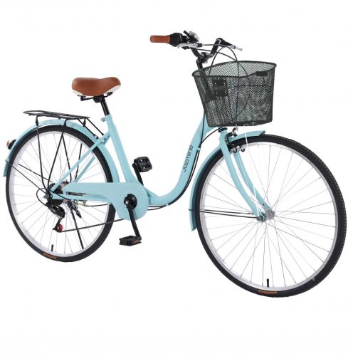 Bicicleta dama de Oras,  Dalma B34-Albastru, Shimano, Cadru 17", Roti 26", cadru dama, Albastru