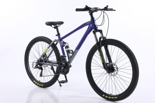 Bicicleta MTB, Rush B427-Blue 27,5", schimbator Shimano, frane disc, cu suspensie PRO, albastru/gri