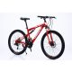 Bicicleta MTB, B55-Red, Cadru 17”, gri/negru, 21 Viteze, Pedale MTB, Suspensie cu Arc, Frana de disc