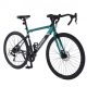 Trink F12 Velocity B702-Green bicicletă cu frână pe disc de șosea din aluminiu verde cu maneta de frână L-TWOO R2