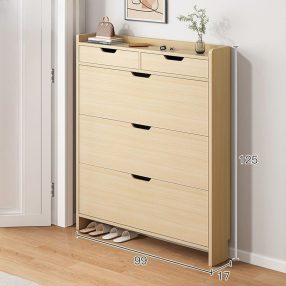   Dulap pentru încălțăminte BeComfort 100x125x17 cm bej CS012-4