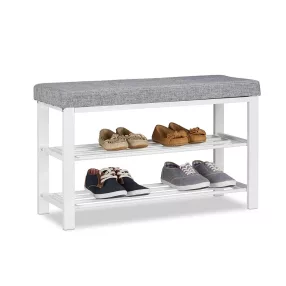 Dulap pentru pantofi 80 x 33 x 50 cm alb CS06-80