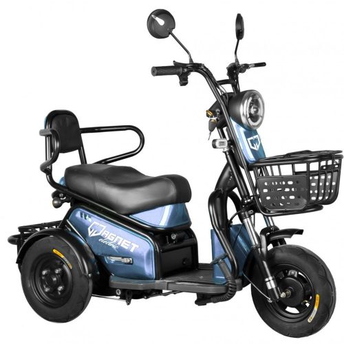 Tricicleta electrica albastru 500W 48V 12Ah Magnet EB08-LG