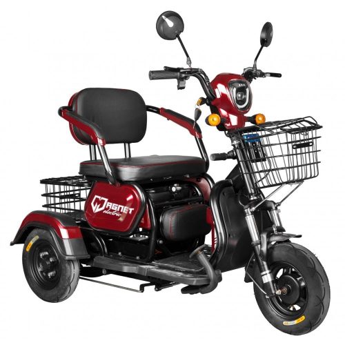 Tricicleta electrica, EB10-RM, 12Ah, 500W, burgundy