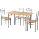 Set masa cu 4 scaune,  FUR-101-1LS, masa 120x67x75 cm, bej
