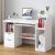 Birou cu rafturi, FUR-1604-White, 117 x 40 x 92 cm, alb