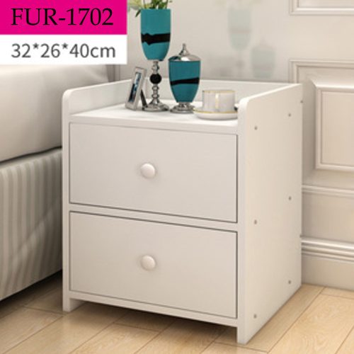 Noptiera , FUR-1702-White, 36x26x40 cm, alb