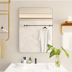 Oglindă pentru baie 60x80 cm albă FUR-1714-2