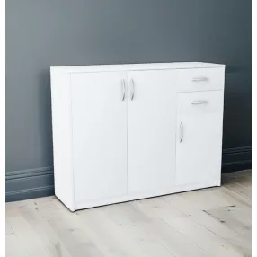   Comodă pentru dormitor, mobilier de living 85x35x110 cm alb FUR-1719