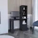 Birou cu rafturi și spațiu de depozitare 98,5x45x148cm negru FUR1234-2