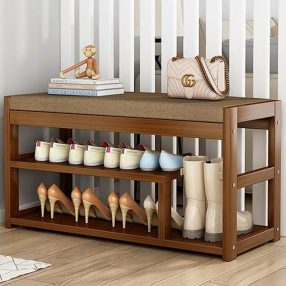   Dulap pentru încălțăminte din bambus 97x29x48cm BC FUR1675-3