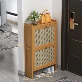   Dulap pentru încălțăminte din bambus 50x17x87cm BC FUR1676-1