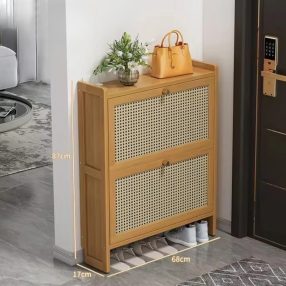   Dulap pentru încălțăminte din bambus 68x17x87cm BC FUR1676-2