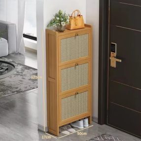   Dulap pentru încălțăminte din bambus 50x17x121cm BC FUR1676-3