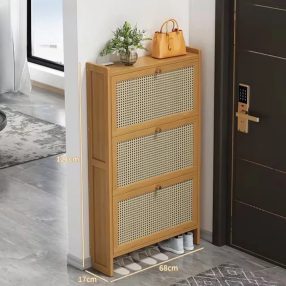   Dulap pentru încălțăminte din bambus 68x17x121cm BC FUR1676-4