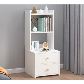 Dulap cu sertare, 2 rafturi, 40x40x102cm, alb, FUR1832-2