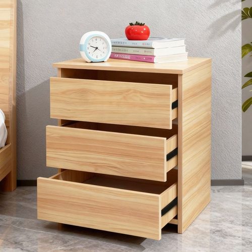 Noptieră BeComfort 40x30x59 cm maro FUR1842-3