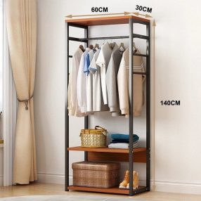 Suport haine cu suport pentru pantofi 60x30x140cm FUR1934-1