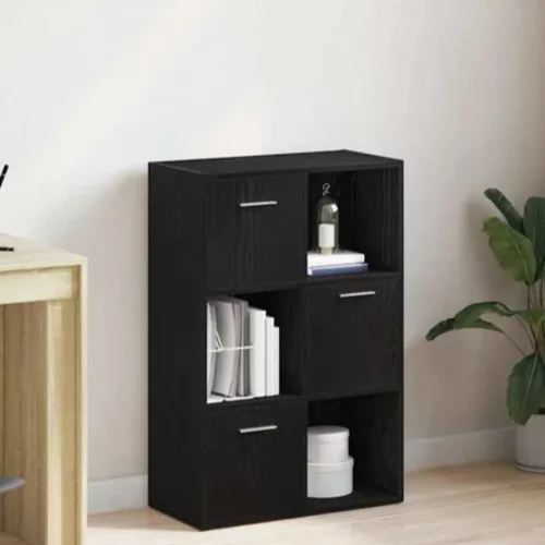 Comodă dormitor / living 60x29,5x90 cm neagră FUR1948-1