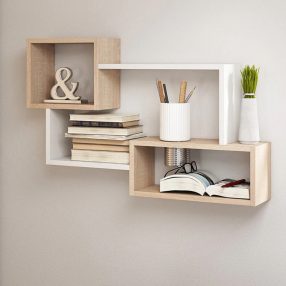 Raft de perete 87x18x54cm stejar FUR1961-1