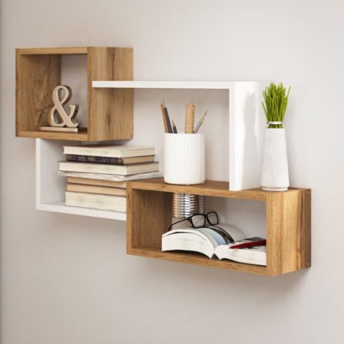 Raft de perete 87x18x54cm maro FUR1961-2