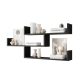 Raft de perete 119x18x55cm negru FUR1962-1