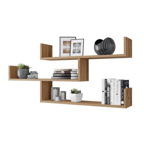 Raft de perete 119x18x55cm maro FUR1962-2