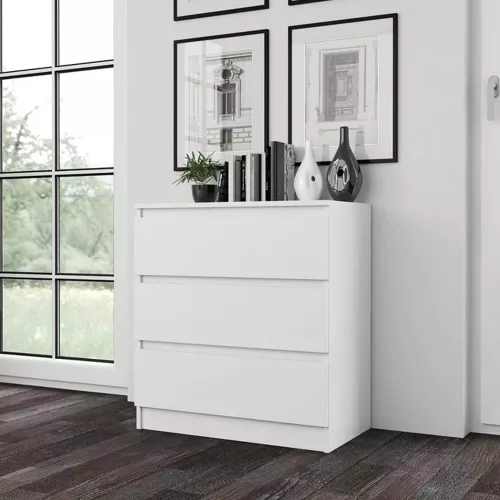 Comodă pentru dormitor 70x40x75 cm alb GD-01