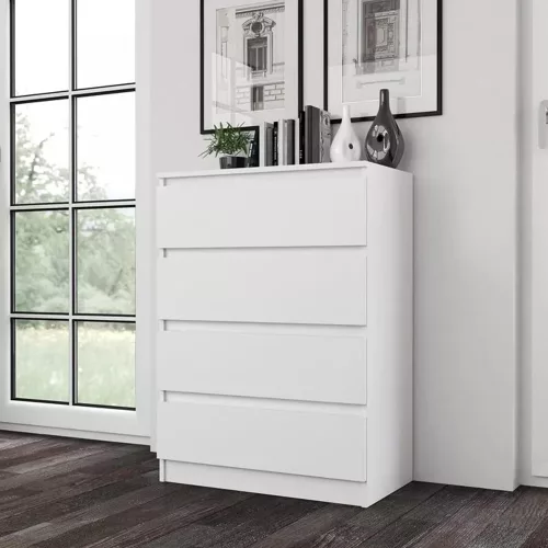 Comodă pentru dormitor 70x40x97 cm alb GH-02