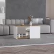 Măsuță de cafea cu sertare 80x45x42 cm alb GM-01