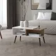 Măsuță de cafea cu sertare 75x42x40 cm alb GM-02