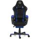 Guru Master GM2-B-L, scaun de gaming,  elegant, ergonomic, rotativ, cu suport picioare, negru/albastru